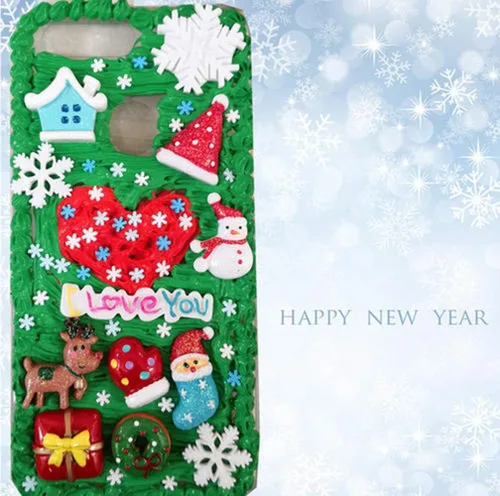 Miniatura 6 de EHOPE - Rodajas de arcilla de polímero blancas con forma de copo de nieve para decoración de uñas, manualidades DIY, pasteles, fundas para teléfono