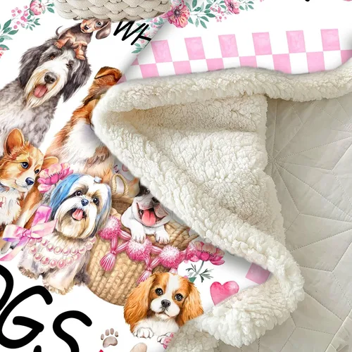 Miniatura 5 de Manta para Perros Cachorro Felpa Regalo para Niñas Mujeres Niños Perros Animales Amante Mantas Cómodas Ligeras Lindos Cachorros Mascota Sábana Suave