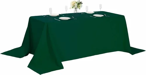 Miniatura 75 de Cupuamon - Mantel rectangular de 60 x 84 pulgadas, tela de poliéster lavable para decoración de bodas, fiestas, cenas y banquetes
