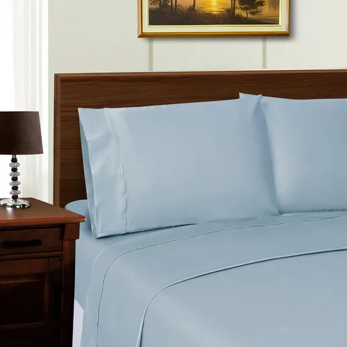 Miniatura 6 de Superior Juego de sábanas de mezcla de lyocell de 1000 hilos, decoración para dormitorio, juego de 4 piezas que incluye 1 sábana bajera de bolsillo