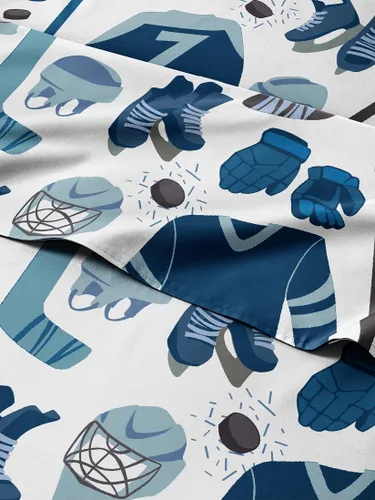 Miniatura 25 de Juego de sábanas de fútbol para niños tamaño Queen - 4 piezas de sábanas de fútbol - Ropa de cama con tema deportivo - Ultra suave, lindo y acogedor