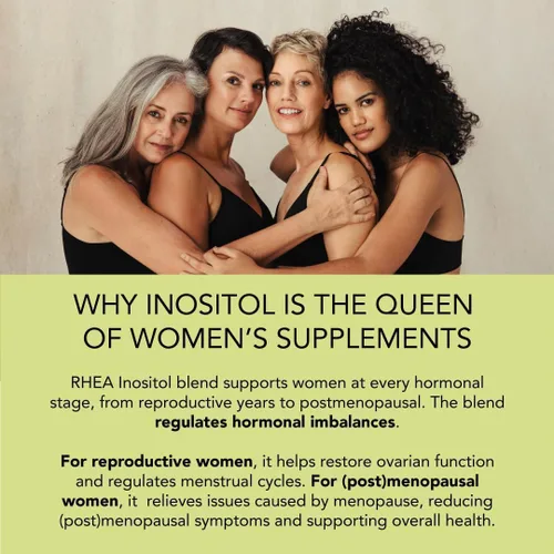 Miniatura 8 de Rhea Myo-Inositol y D-Chiro Inositol Suplemento para Mujeres Suplementos de fertilidad para el equilibrio hormonal y apoyo a la salud ovárica