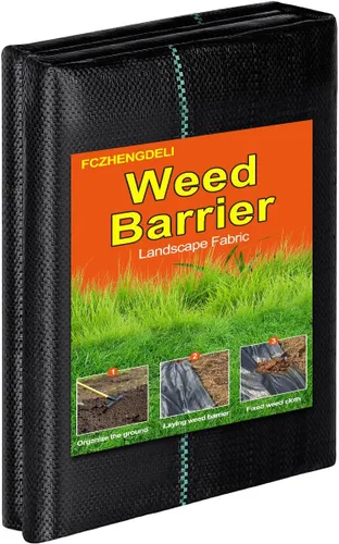 Miniatura 13 de 3ft x 50ft Weed Barrier Fabric Roll, 3.2oz Heavy Duty Woven Geotextile Ground Cover, Breathable Weed Block Cloth for Garden Beds, Vegetable Garden