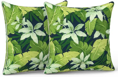 Miniatura 102 de LVTXIII Juego de 2 almohadas lumbares para patio, 12 x 20 pulgadas, resistentes a la decoloración, para exteriores con interiores, cojines lumbares