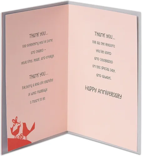 Miniatura 2 de American Greetings Tarjeta de aniversario para padres (Gracias)