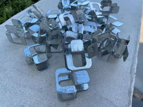Miniatura 4 de Sandbaggy 500 clips de madera contrachapada H para techos, revestimiento de borde de panel, acero de calibre 20, galvanizado por inmersión
