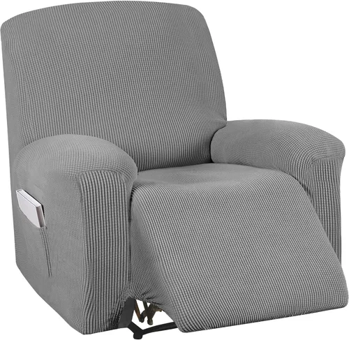 Miniatura 63 de Turquoize Funda elástica para silla reclinable, funda para sofá reclinable, funda de sofá de 1 pieza con bolsillo lateral, funda protectora