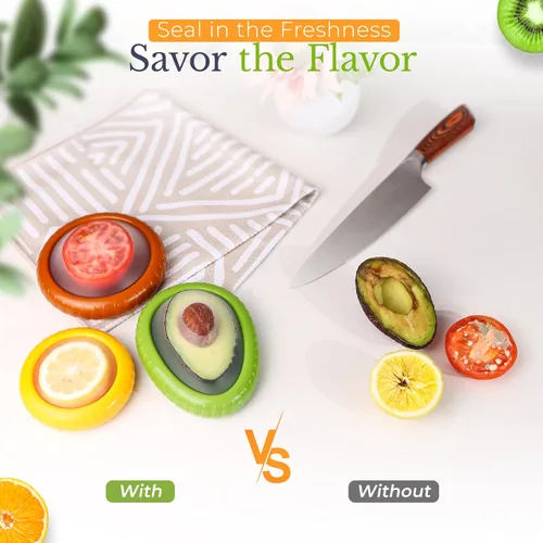 Miniatura 7 de Contenedores de almacenamiento de frutas para nevera, juego de 4, tapa hermética que se mantiene fresca, para almacenamiento de frutas y verduras