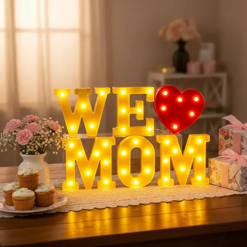 Miniatura 20 de Honoson 14 Pcs Soon to Be Mr and Mrs Light Sign Wedding Party Decoration LED Neon Light up Sign Table Decoration for Wedding Engagement Bridal
