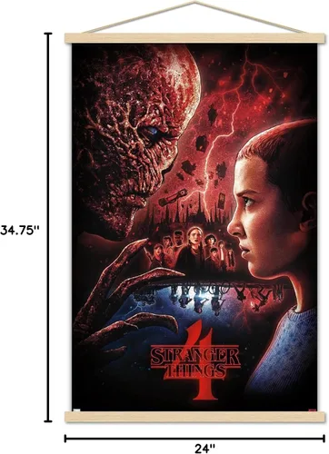 Miniatura 7 de Netflix Stranger Things: Season 4 - Póster de pared con marco magnético