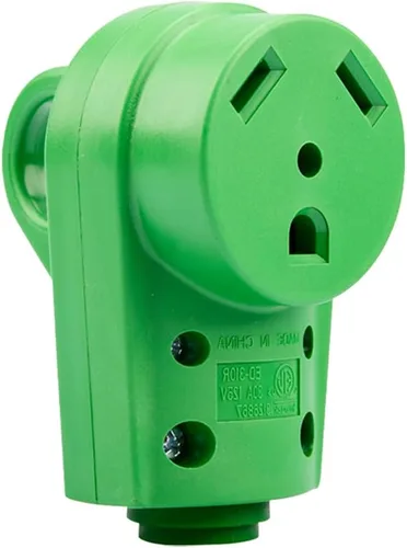 Miniatura 10 de BELOMI Enchufe RV de 30 amperios, adaptador de enchufe de repuesto resistente NEMA TT-30P, conector de alimentación eléctrica de 125 V, extremo