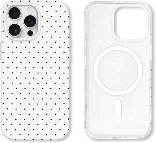 Miniatura 116 de Hython Funda para iPhone Air, diseño estético de lunares lindos, funda simple de 6.5 pulgadas, delgada, antiarañazos, parachoques de TPU suave, a