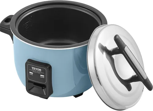Miniatura 9 de VEVOR Arrocera comercial, olla arrocera de 23 tazas, olla arrocera grande de 4.2 litros y calentador con olla interior antiadherente, cocción rápida