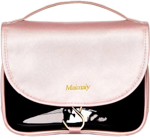 Neceser para mujer, bolsa de maquillaje colgante, bolsa organizadora de viaje para artículos de tocador, bolsa de cosméticos, bolsa impermeable para