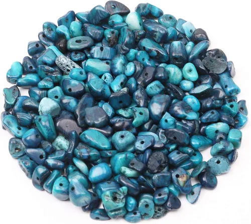 Miniatura 8 de 500 cuentas de piedra natural con virutas naturales, citrino de 0.317 a 0.315 pulgadas, piedras preciosas irregulares de cristal curativo, cuentas
