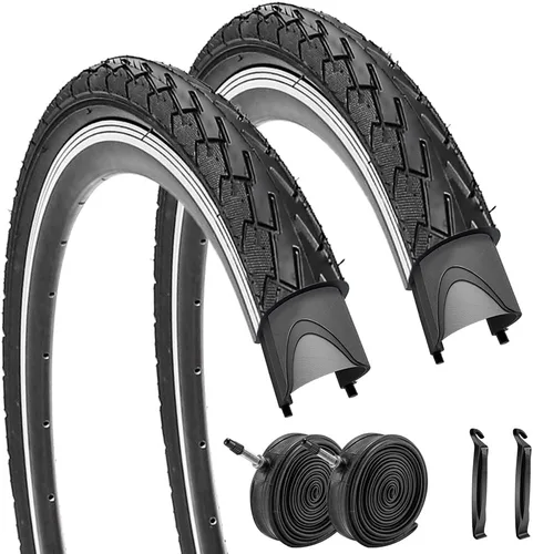Miniatura 8 de Paquete de 2 neumáticos de bicicleta 700 x 23C 700 x 25C 700 x 28C 700 x 35C par de neumáticos de bicicleta de carretera 60 TPI o 30 TPI neumáticos