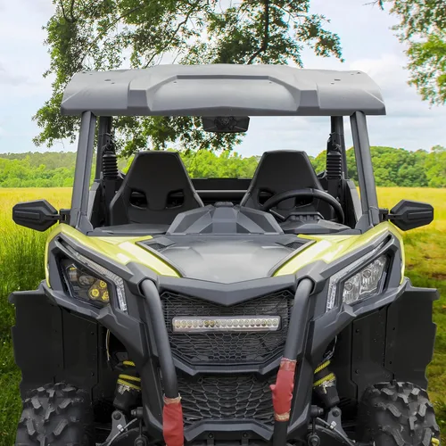 Miniatura 6 de SAUTVS Kit de espejo retrovisor central convexo ajustable y retrovisor lateral plegable para Can-Am Maverick Trail Sport Commander 2018-2026
