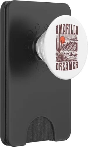 Miniatura 8 de Texas Cattle Town And Hometown Patriotic Cowboy Amarillo PopSockets Adhesive PopGrip