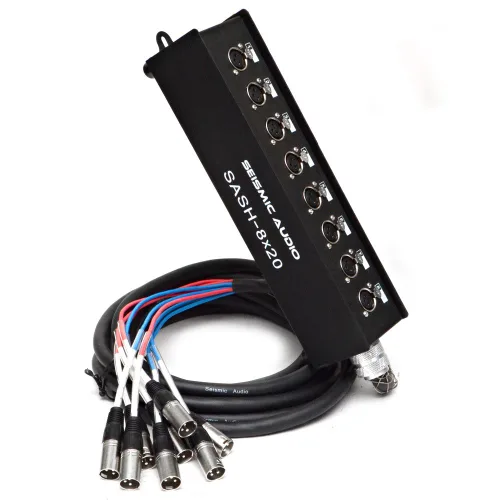 Miniatura 5 de Seismic Audio - SASH-4x20 - Cable XLR de 4 canales Enviar Sub Snake - 20 pies