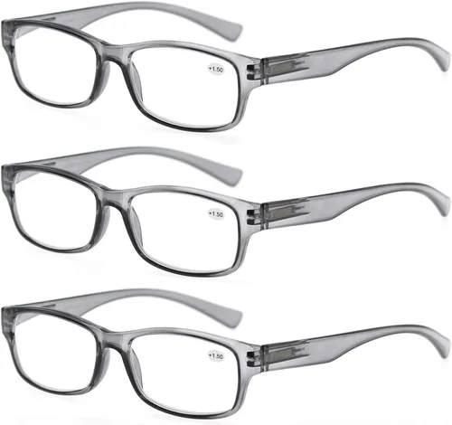 Miniatura 9 de MODFANS Gafas de lectura de gran valor 3 pares de elegantes gafas de sol Comfort Spring Bisagra unisex para lectores de hombres y mujeres +1,0