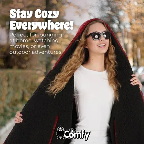 Miniatura 6 de THE COMFY Teddy Bear From Shark Tank Patented Zipper Oversized Sherpa Wearable Blanket Hoodie Gift for Women & Men