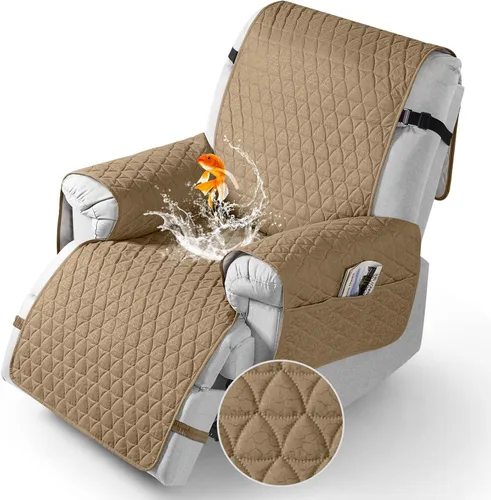 Miniatura 20 de TAOCOCO Funda para Sillón Reclinable 100% Impermeable - Funda para Sillón Reclinable con Gránulos Antideslizantes, Fundas para Sillas Reclinables