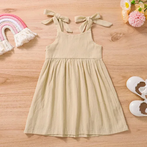 Miniatura 4 de Conjunto de ropa de verano de 2 piezas, ropa de bebé niña, vestidos de verano florales sin mangas con volantes