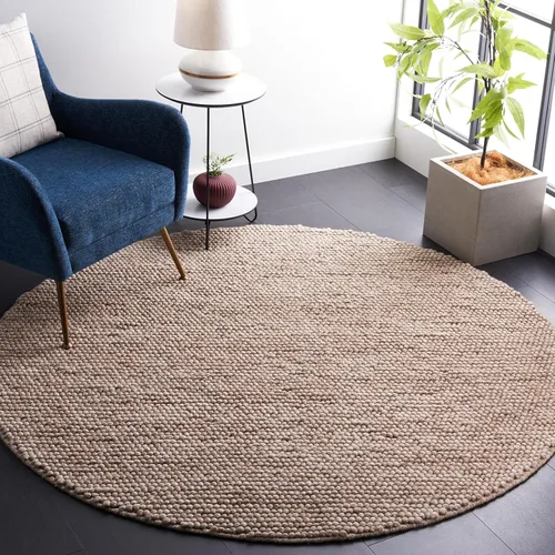 Miniatura 37 de SAFAVIEH Natura Collection - Alfombra decorativa, 2 x 3 pies, color beige, mezcla de lana hecha a mano, diseño texturizado, ideal para pasillo
