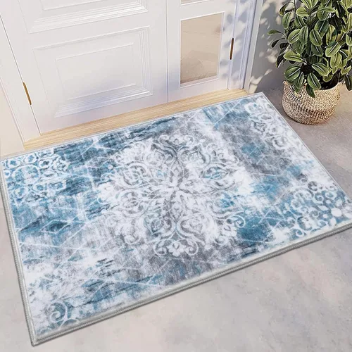 Miniatura 24 de HEBE Alfombra Pasillo 2'x10' Lavable Vintage Desgastada Alfombras de Área Antideslizante Alfombra de Lavandería Boho Alfombras de Piso para Pasillos