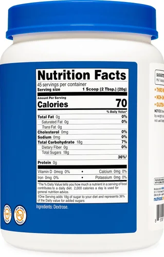 Miniatura 5 de Nutricost Polvo de dextrosa de 2 libras, sin OMG, sin gluten