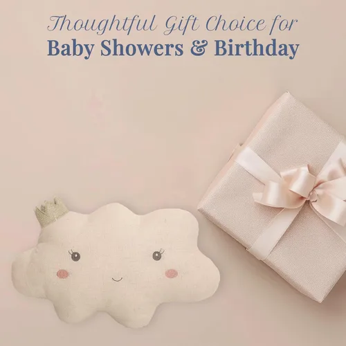 Miniatura 6 de MON AMI Reine Almohada Decorativa en Forma de Nube – Cojín de Felpa Decorativo de 16 x 10 pulgadas para Cama, Sofá o Decoración de Habitación, Nube
