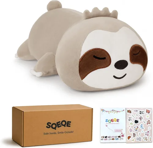Miniatura 19 de SQEQE Peluche de ajolote con peso, animal de peluche de ajolote con peso, lindo juguete de almohada rosa suave, regalo para niños y adultos, 9.8