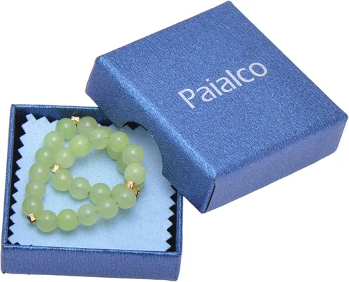 Miniatura 16 de Paialco Pulsera elástica de cuentas naturales o creadas de 0.236 in, pequeña para niñas y mujeres, 6.5 pulgadas