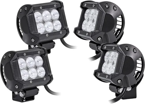 Miniatura 13 de Faro delantero de 4" LAMPHUS Cruizer de 18W, LED CREE para auto y motocicleta, 4", Inundación