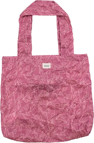 Miniatura 5 de HAIKU Bloom Packable, bolsa de viaje para compras/bolsa de comestibles reutilizable hecha de productos respetuosos del medio ambiente