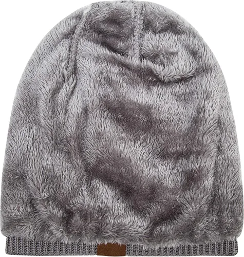 Miniatura 4 de REDESS Gorro para hombre y mujer, gorro de invierno cálido, gorro de punto holgado grueso