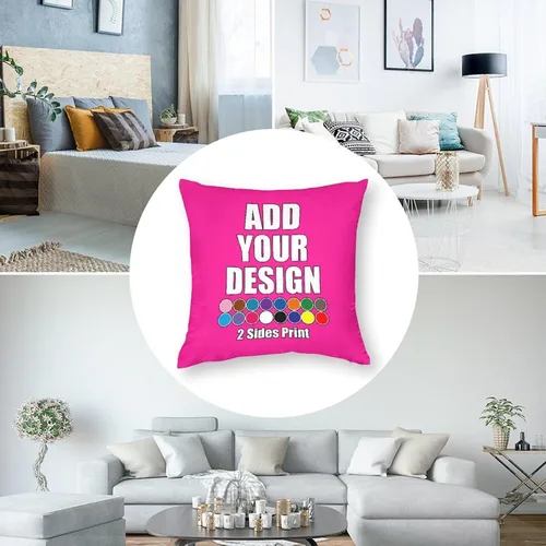 Miniatura 6 de Funda de almohada personalizada con foto, añade tu nombre, imagen, logotipo, funda de almohada personalizada para mujeres, hombres, papá, mamá, Rosa