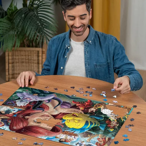 Miniatura 3 de Ravensburger Disney 12000567 - Rompecabezas de 1000 piezas para adultos Heroines: La Sirenita - 12000567 - Herramientas hechas a mano, fabricado