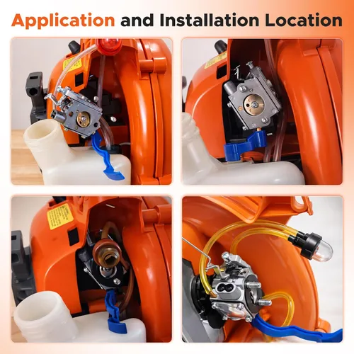 Miniatura 2 de MOTOALL 590460102 Carburador para Husq 125B Husqvarna125BX 125BVX Soplador de hojas y recortadora para Zama C1Q-W37 Carburador 545 08 18-11