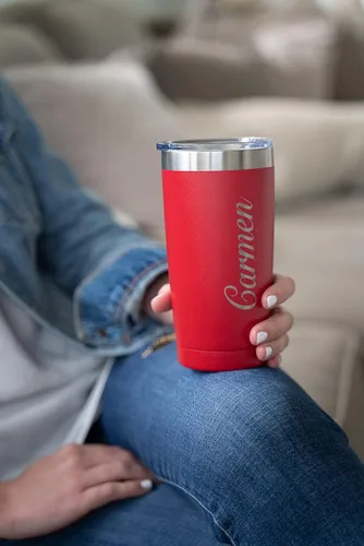 Miniatura 4 de The Personal Exchange Vaso aislado personalizado de 20 onzas, elige tu