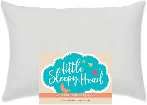 Miniatura 61 de Little Sleepy Head Funda de almohada para niños pequeños, 100% algodón y funda de almohada hipoalergénica para almohada de niños pequeños, funda