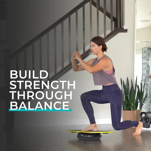 Miniatura 6 de Revbalance FIT 3 en 1 Sistema de entrenamiento de tabla de equilibrio de ejercicios Verde azulado