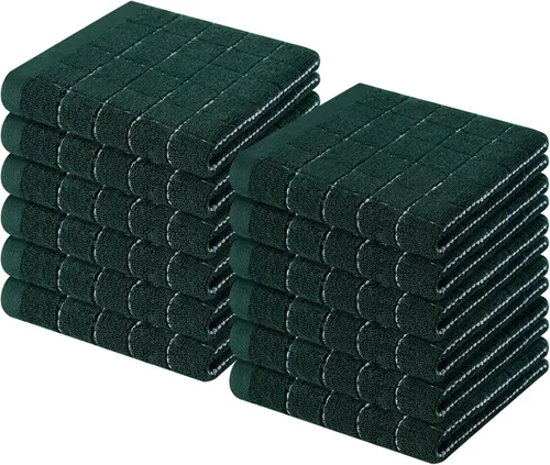 Miniatura 195 de Homaxy Paños de cocina 100% algodón de felpa, toallas de cocina ultra suaves y absorbentes para la cocina, adecuadas para secar y lavar platos