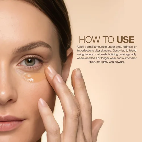 Miniatura 6 de Palladio Full Coverage Concealer - Creamy Face & Under Eye Formula, Disguises Dark Circles, Blemishes, Fine Lines, Evens Skin Tone (Caramel Drizzle)