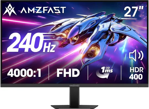 Miniatura 19 de Amzfast - Monitor de juegos de 24 pulgadas 180Hz 200Hz FHD 1080p, monitor de computadora, sincronización adaptativa de 1 ms, 3000:1, pantalla HDR