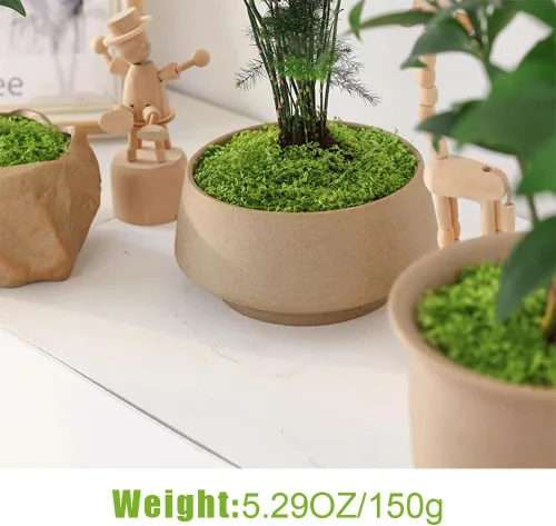 Miniatura 4 de Musgo artificial de 5.3 onzas para manualidades, decoración de musgo verde falso para jardines de hadas, centros de mesa de boda, arreglos florales