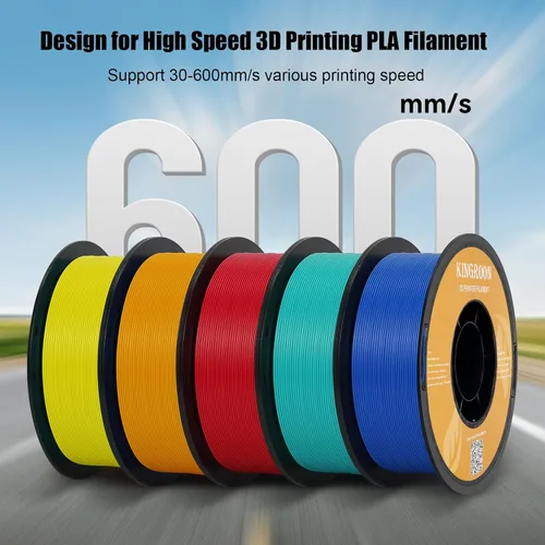 Miniatura 2 de Kingroon - Filamento de impresora 3D de ácido poliláctico de alta velocidad 1.75mm, filamento rápido para impresora 3D para impresión hiper rápida