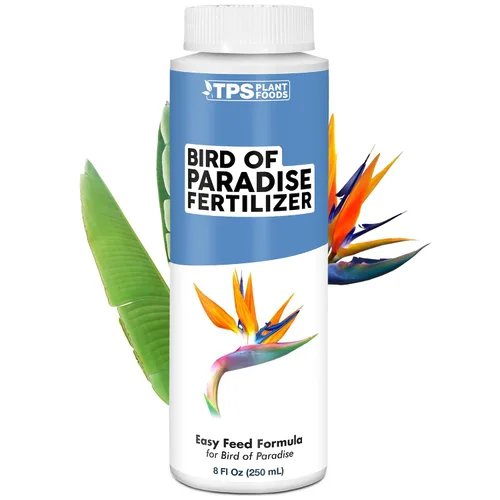 Bird of Paradise Fertilizer - Alimento líquido para plantas para hojas tropicales más grandes, raíces más fuertes y crecimiento vertical saludable,