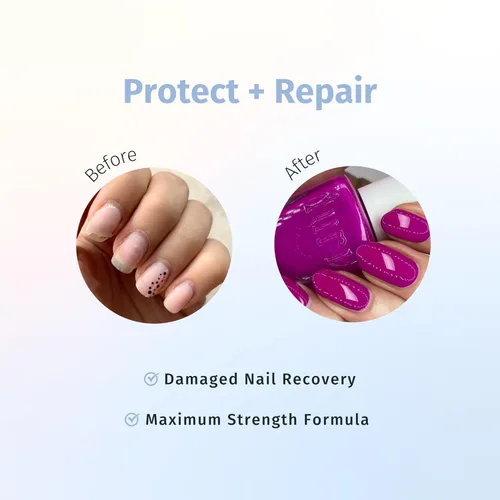 Miniatura 2 de Duri Rejuvacote 1 Nail Growth System + 791 Berry Margarita Neon Purple Nail Polish Bundle - Nail Strengthener & Bold Semi-Matte Color Duo, Summer