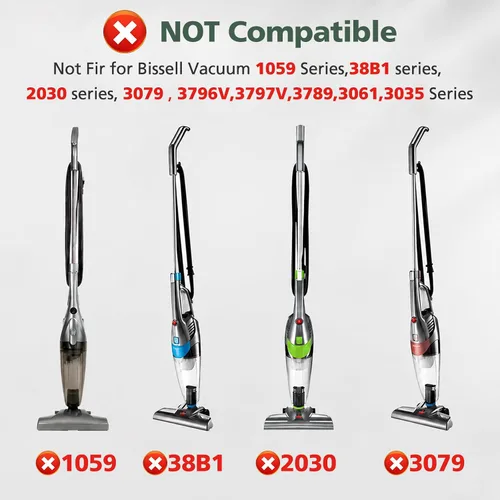Miniatura 4 de Paquete de 6 filtros de repuesto 2033 compatibles con aspiradora Bissell Featherweight Stick sin bolsa 20331, 20333, 20334, 20336, 20339, 2033M, 6